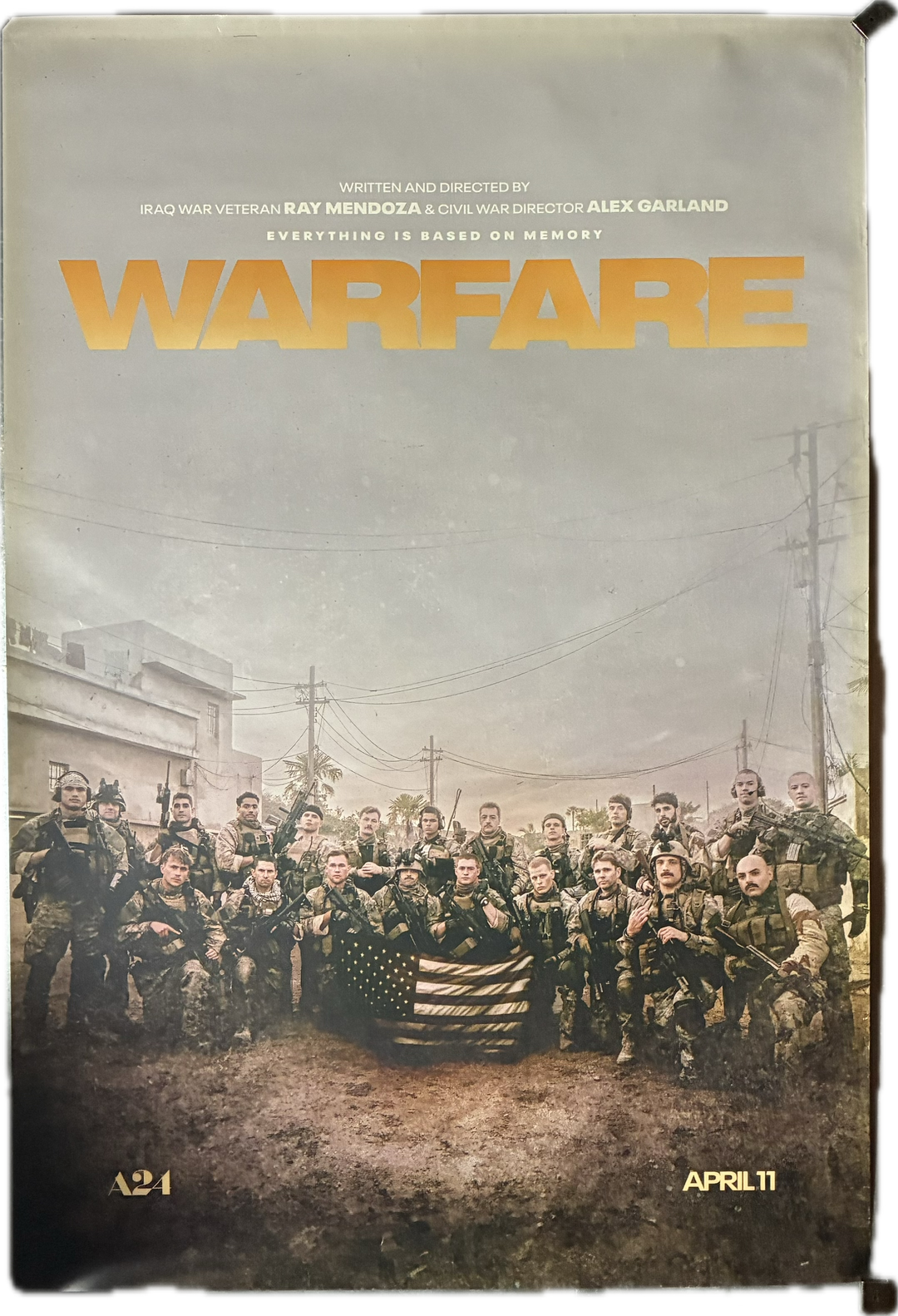 Warfare 2025 27x41 D'Pharaoh Woon-A-Tai Will Poulter Cosmo Jarvis A24 Unfolded/Rolled
