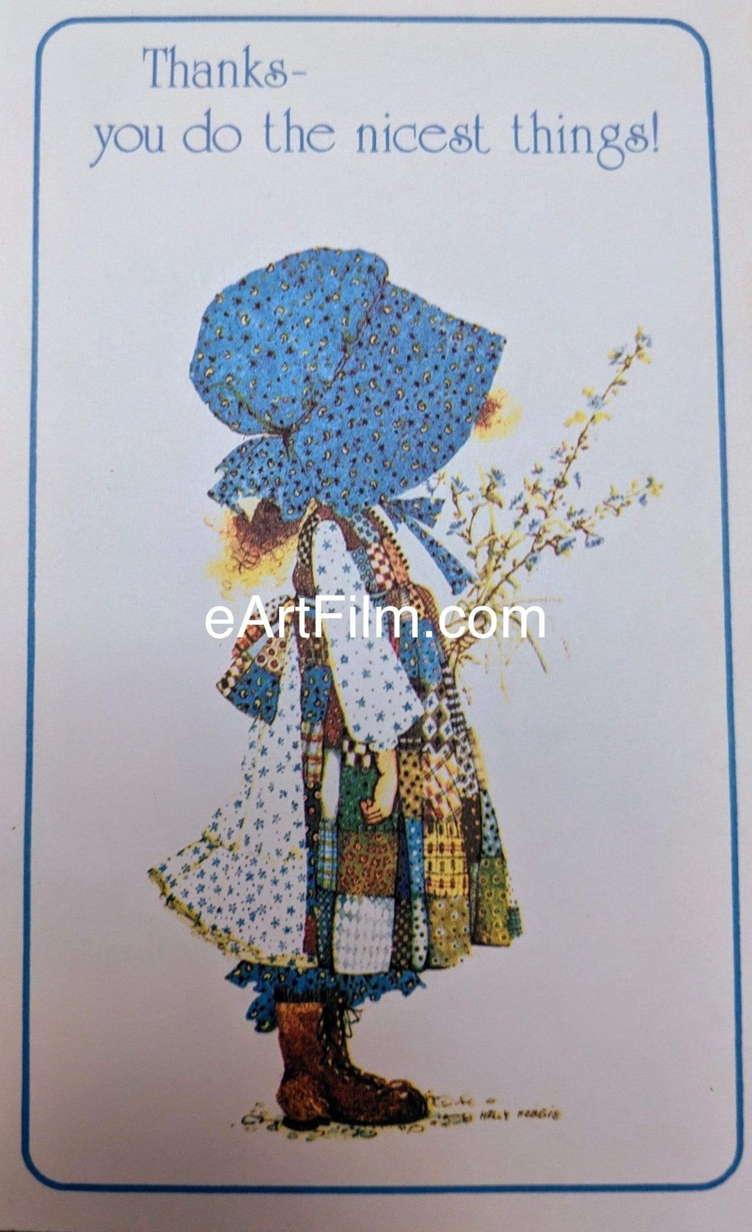 eArtFilm.com 3"x5" thank you card Bernadette Peters autographed 3x5 thank you card