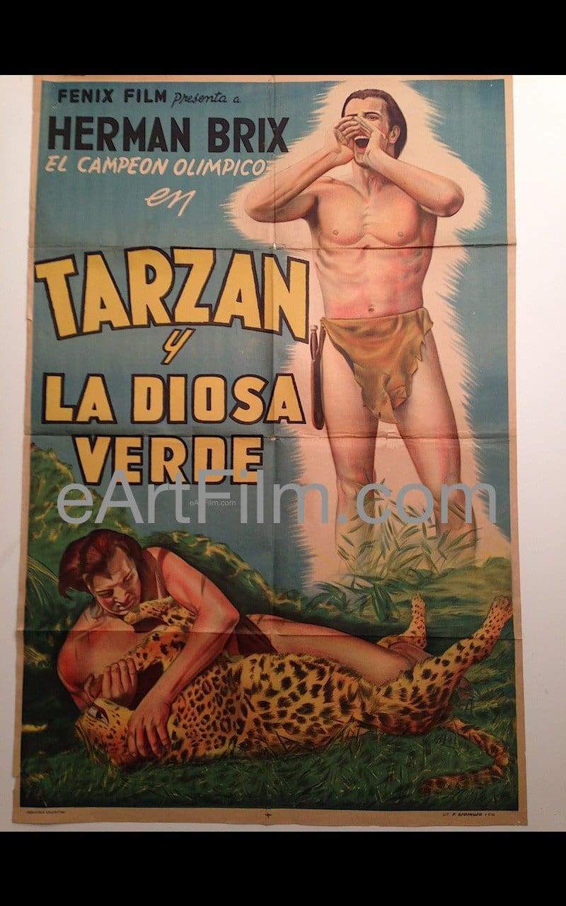 Tarzan and the Green Goddess 1935 28x43 Movie Poster Argentina –  eArtFilm.com