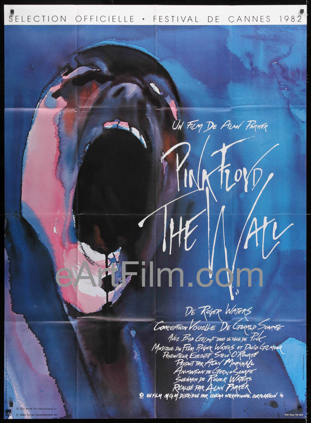 eArtFilm.com French 1 Panel Grande (45.5"x62.25") Pink Floyd The Wall movie poster Alan Parker Roger Waters 45x62 R89