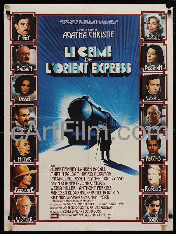 eArtFilm.com French Affiche Movie Poster (23.5"x31.5") Murder On The Orient Express-Sean Connery-1974-23x31- French Affiche