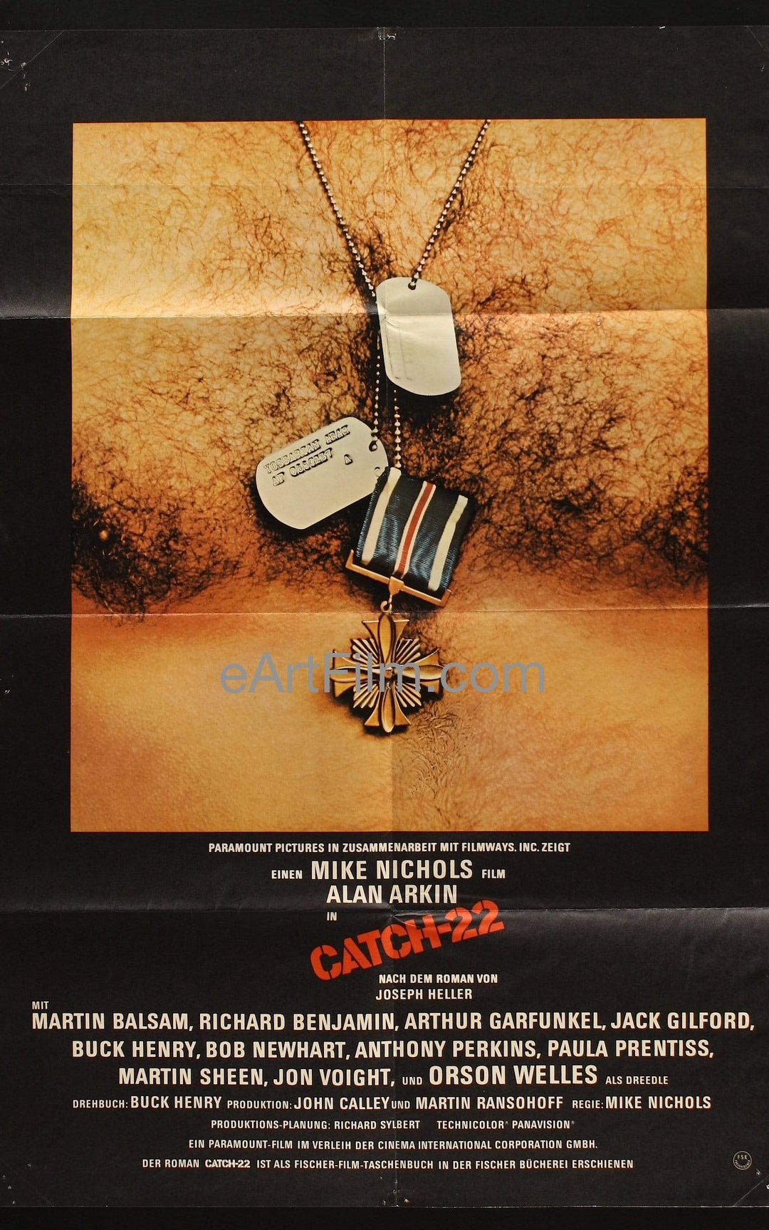 eArtFilm.com German A1 (23"x33") Catch-22-1970-23x33-German A1-Mike Nichols-Alan Arkin-Martin Balsam