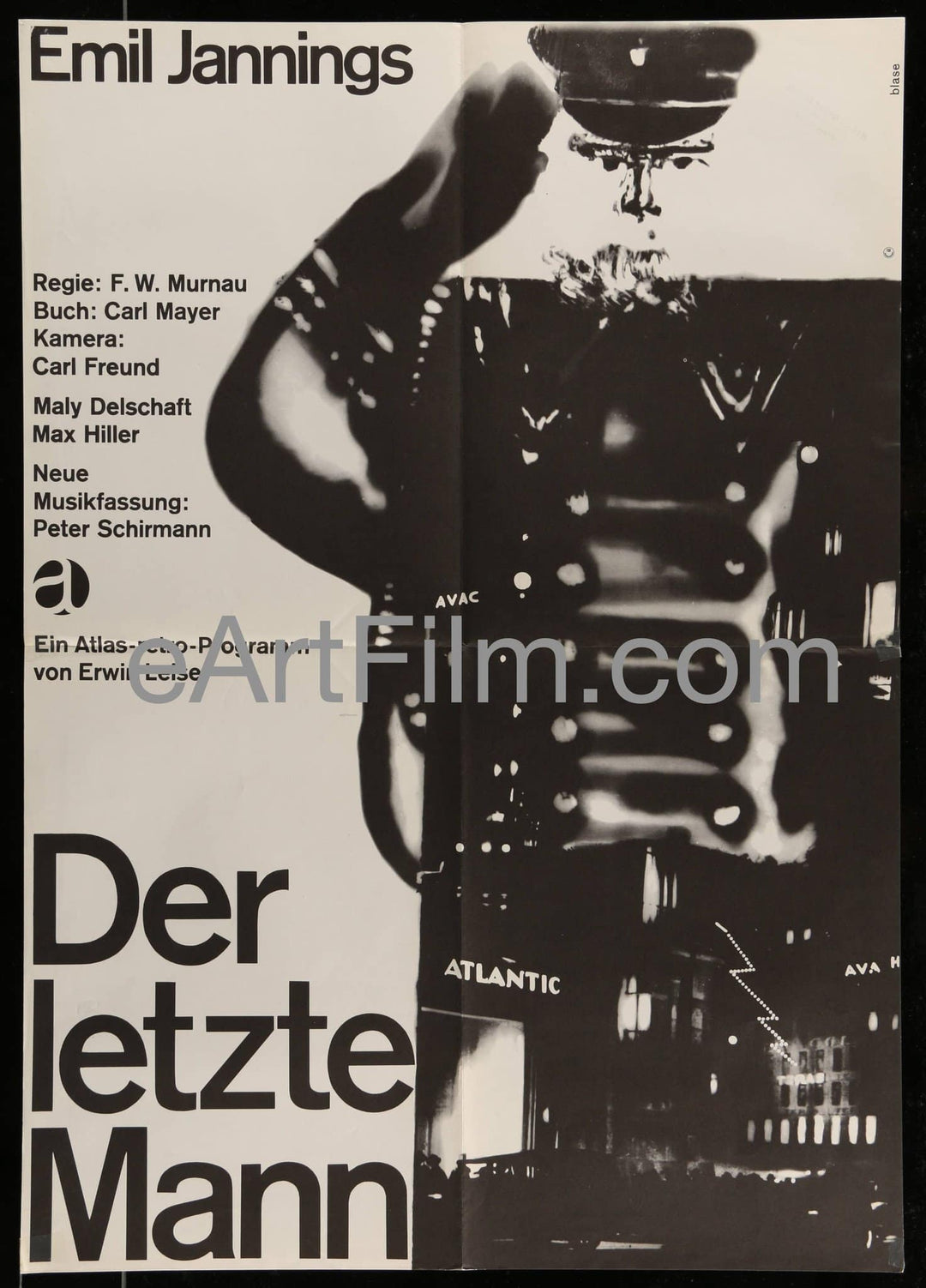 eArtFilm.com German "A1" Movie Poster (22"x33") Last Laugh R60s-1924 23x33 German A1 Movie Poster Emil Jannings-F.W.Murnau