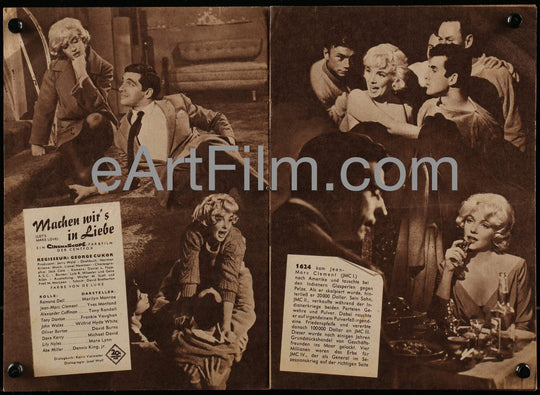 eArtFilm.com German Film Program (7.25"x10.25") Let's Make Love-Marilyn Monroe-Tony Randall-Yves Montand-1960-German program