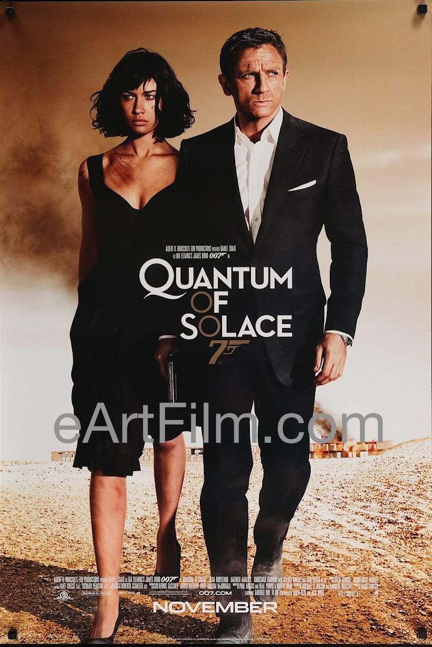 eArtFilm.com International One Sheet (26 3/4" x 39 3/4) Quantum of Solace-2008-26x39-James Bond 007-Daniel Craig-Judi Dench