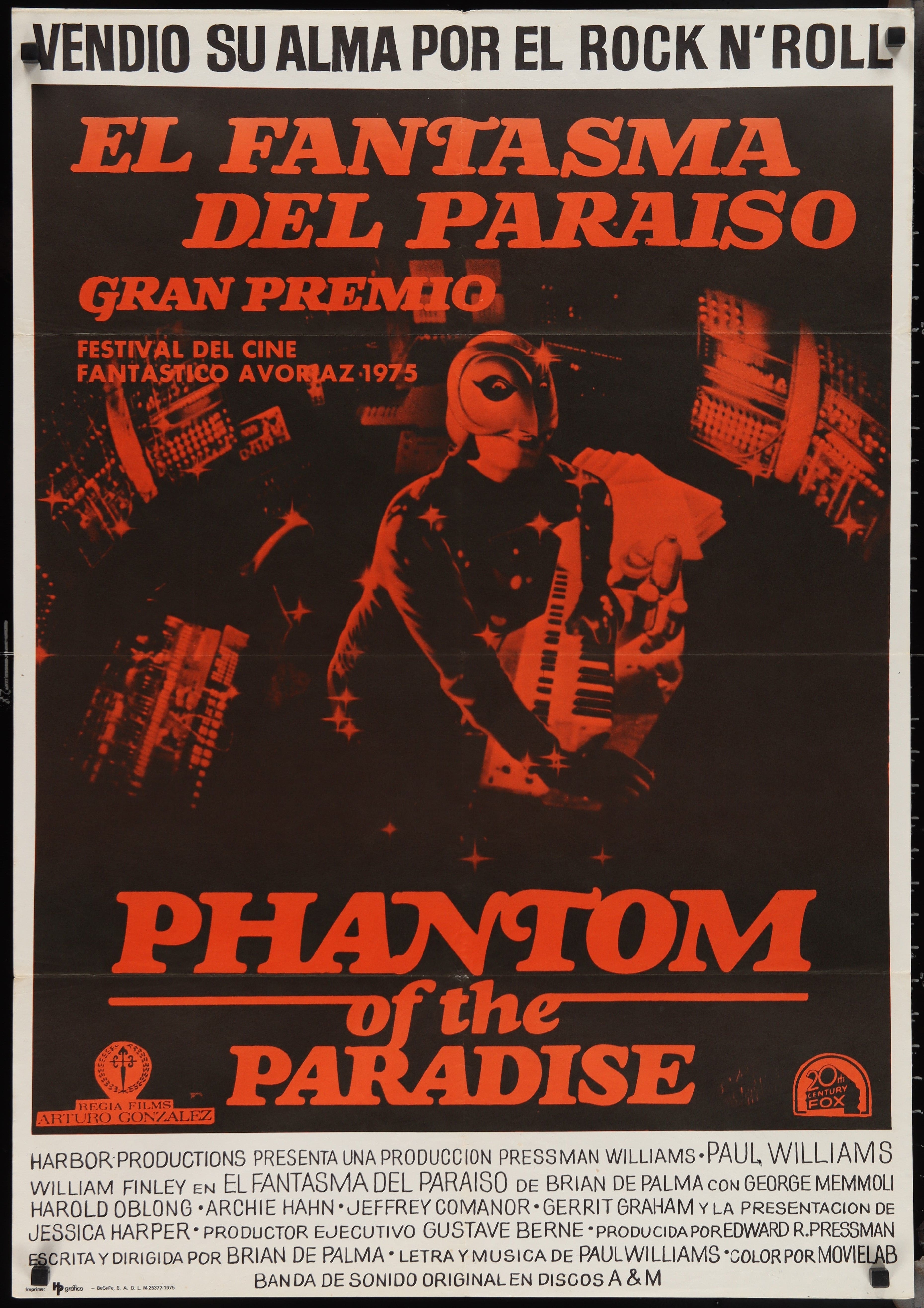 thumbnail image 2 of Phantom Of The Paradise Movie Poster Print – 11x17 – Brian De Palma – Reproduction – UK Made 2 of 6