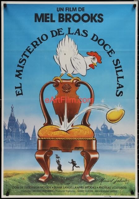 eArtFilm.com Original Movie Poster Twelve Chairs Mel Brooks Ron Moody Frank Langella R83 slapstick comedy classic