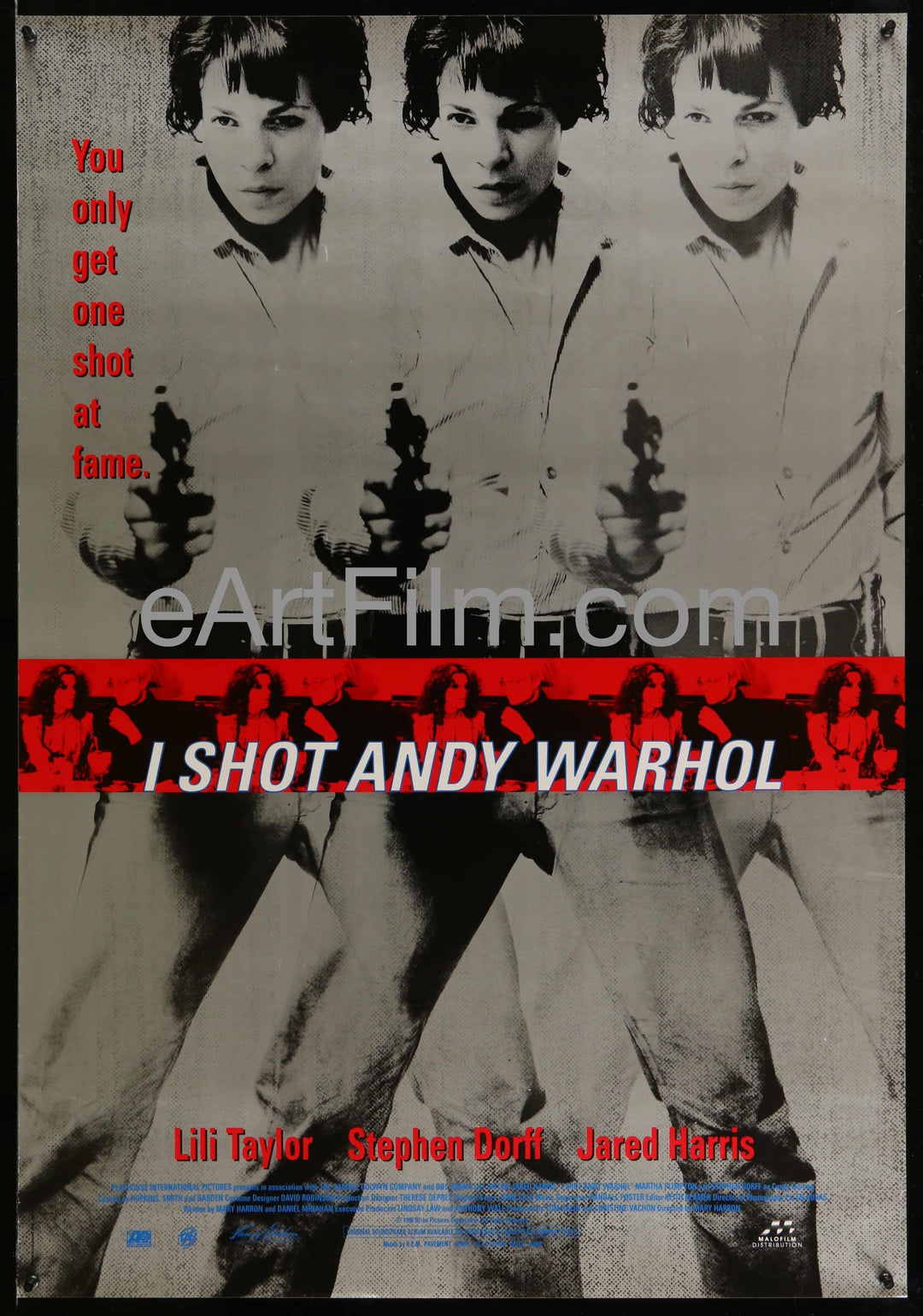 eArtFilm.com Original U.S One Sheet (27"x39")-Original-Vintage-Movie-Poster I Shot Andy Warhol-Lili Taylor-Stephen Dorff-Martha Plimpton-1996-27x39