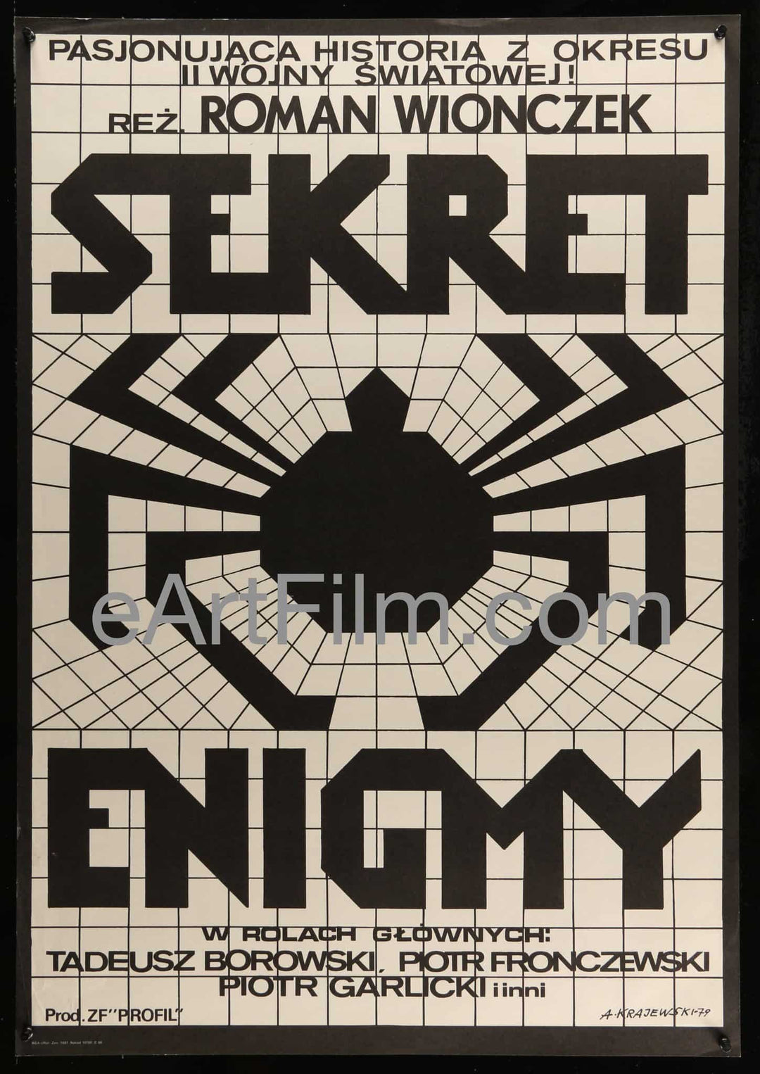 eArtFilm.com Polish (26"x37") Movie Poster Secret of the Enigma-1979 26.25x37.5 Polish Movie Poster