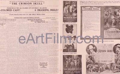 eArtFilm.com Pressbook (14"x18.5") Crimson Skull-1921-Pressbook-14x18-Anita Bush-Lawrence Chenault-Bill Pickett