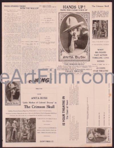 eArtFilm.com Pressbook (14"x18.5") Crimson Skull-1921-Pressbook-14x18-Anita Bush-Lawrence Chenault-Bill Pickett