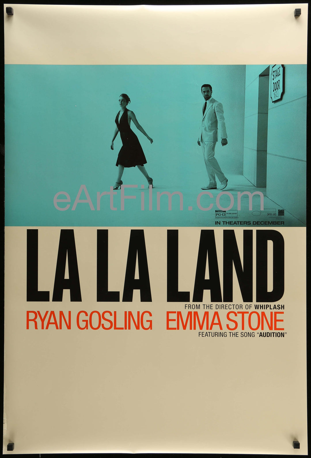 eArtFilm.com U.S Advance One Sheet (27"x40") Double Sided La La Land-original movie poster-Ryan Gosling-Emma Stone-teaser-27"x40"-2016