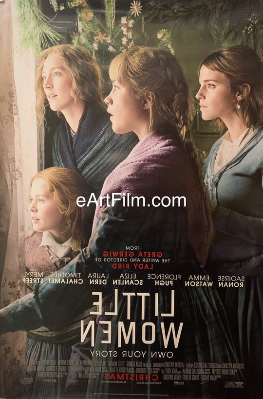 eArtFilm.com U.S Advance One Sheet (27"x40") Double Sided Little Women 2019 27x40 original movie poster Watson-Ronan-Pugh-Dern-Streep