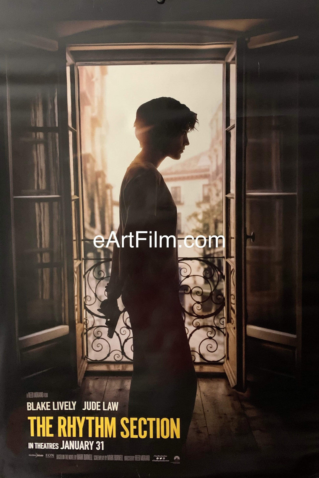 eArtFilm.com U.S Advance One Sheet (27"x40") Double Sided Rhythm Section 2020 27x40 DS unfolded Blake Lively Jude Law action thriller