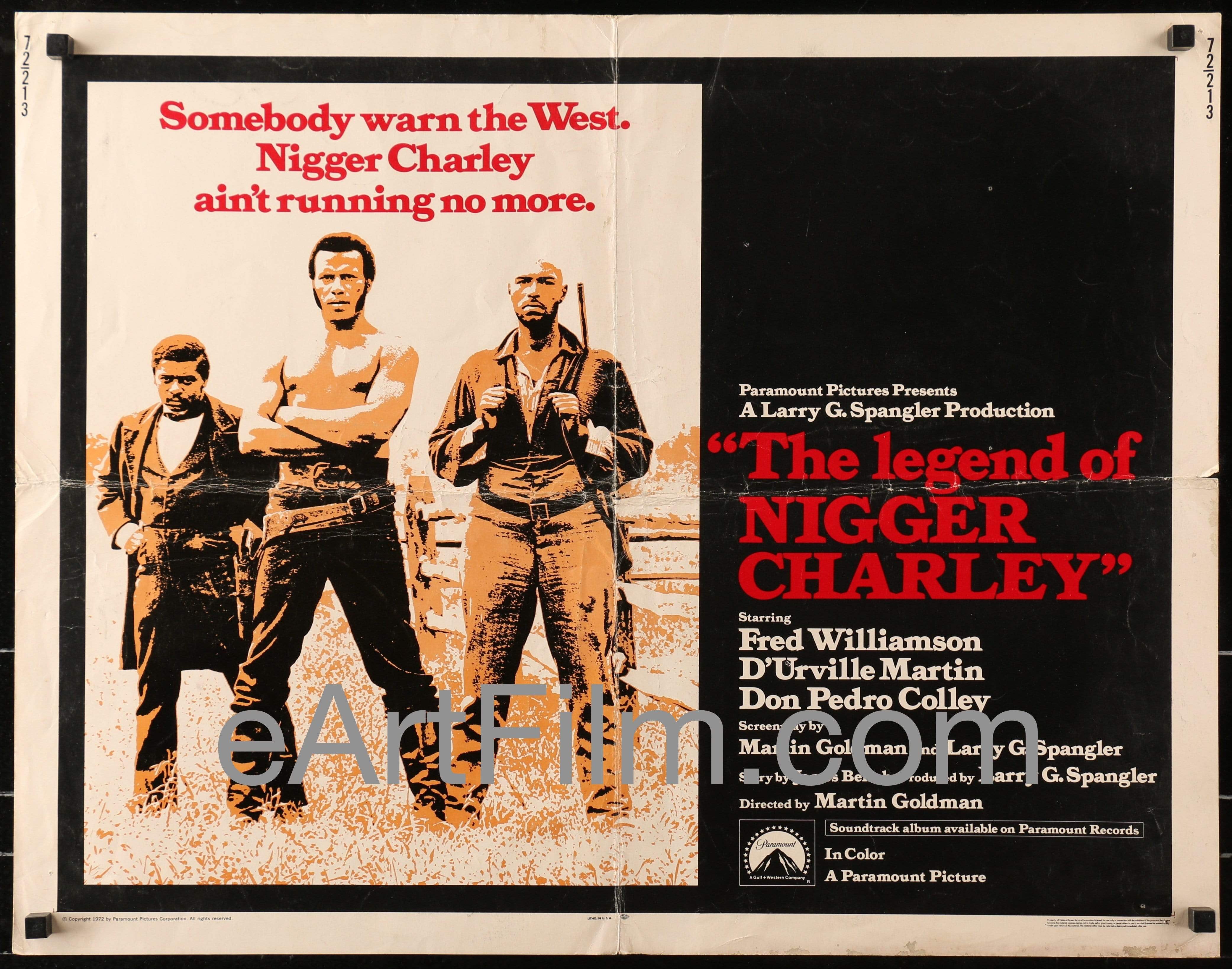 Legend Of Nigger Charley-Fred Williamson-Marcia McBroom-black action  classic-1972