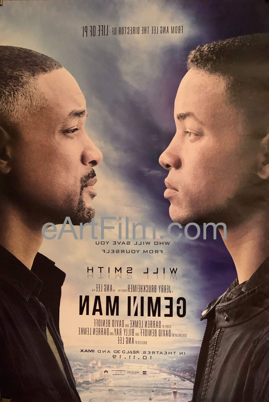 eArtFilm.com U.S One Sheet (27"x40") Advance Gemini Man 2019 27x40 DS Ang Lee  Will Smith  Sci-Fi action thriller