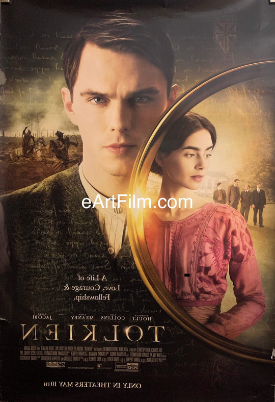 eArtFilm.com U.S One Sheet (27"x40") Advance Tolkien 2019 27x40 DS J.R.R. Tolkien biography Nicholas Hoult Lily Collins