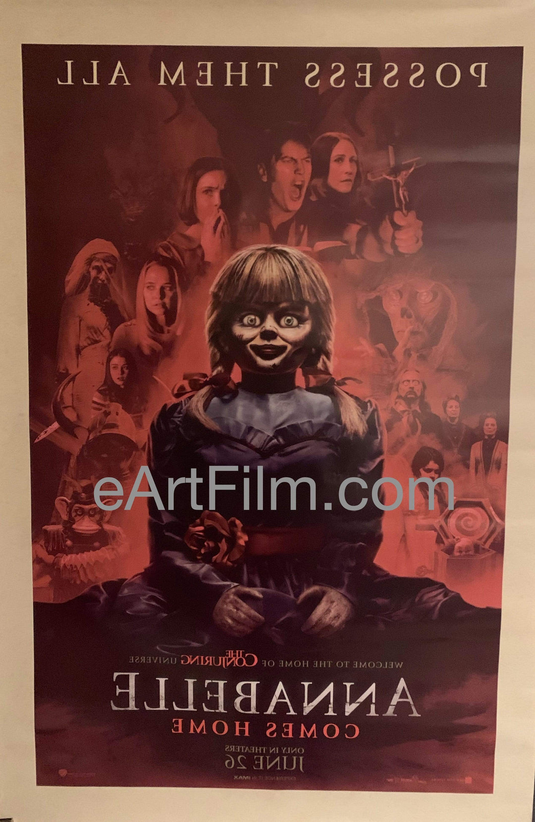 eArtFilm.com U.S One Sheet (27"x40") Double Sided Annabelle Comes Home original movie poster 2019 27x40 DS doll horror