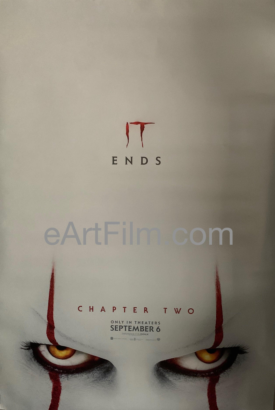 eArtFilm.com U.S One Sheet (27"x40") Double Sided It Chapter Two original movie poster advance double sided 2019 27x40 eyes style