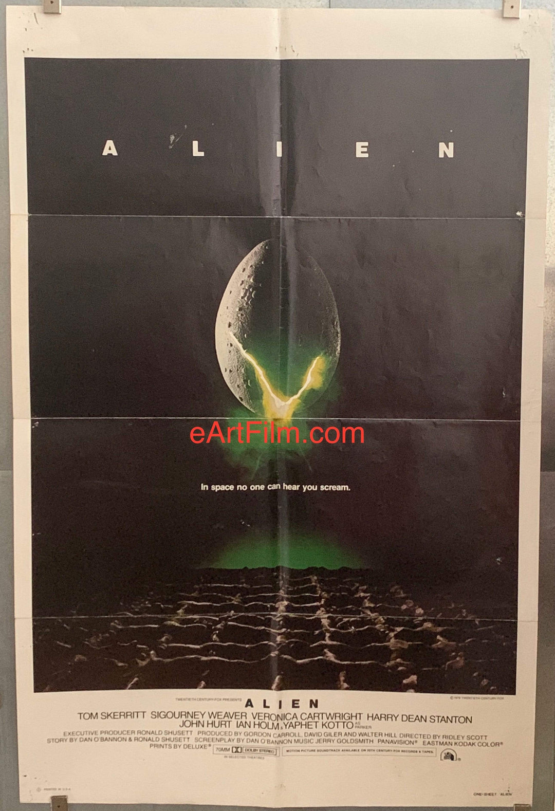 eArtFilm.com U.S One Sheet (27"x41") Alien 1979 27x41 Ridley Scott's sci-fi outer space monster classic