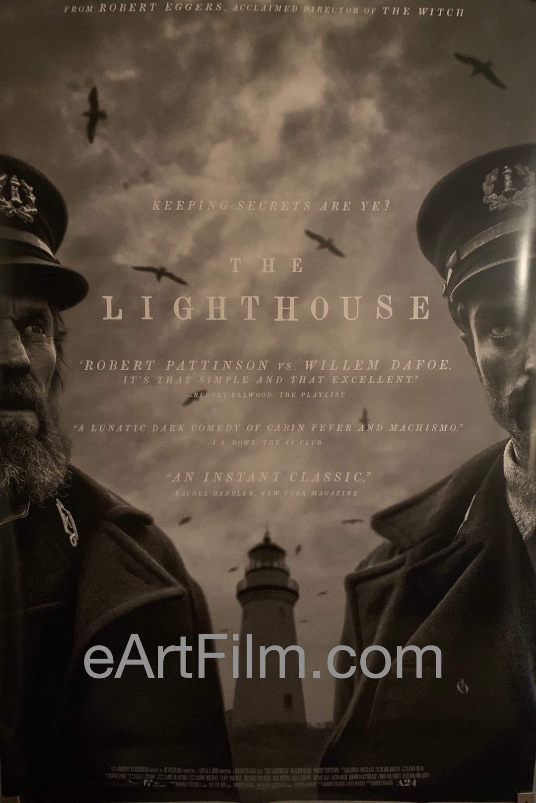 eArtFilm.com U.S One Sheet (27"x41") Double Sided Lighthouse original movie poster Pattinson Dafoe horror 2019 27x40 DS