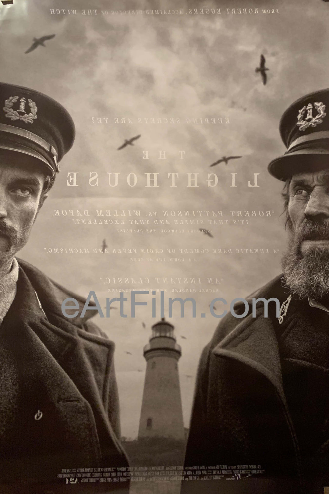 eArtFilm.com U.S One Sheet (27"x41") Double Sided Lighthouse, The original movie poster Pattinson Dafoe horror 2019 27x40 DS