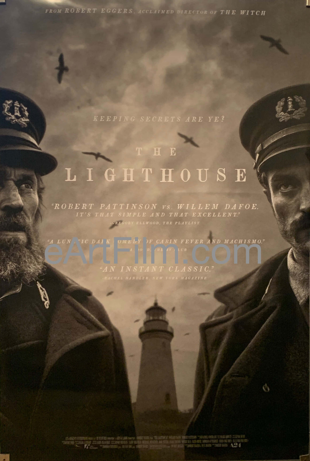 eArtFilm.com U.S One Sheet (27"x41") Double Sided Lighthouse, The original movie poster Pattinson Dafoe horror 2019 27x40 DS