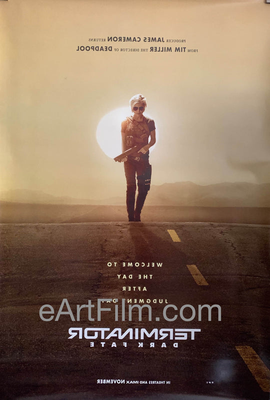 eArtFilm.com U.S One Sheet (27"x41") Double Sided Terminator Dark Fate original movie poster 2019 27x40 teaser Schwarzenegger