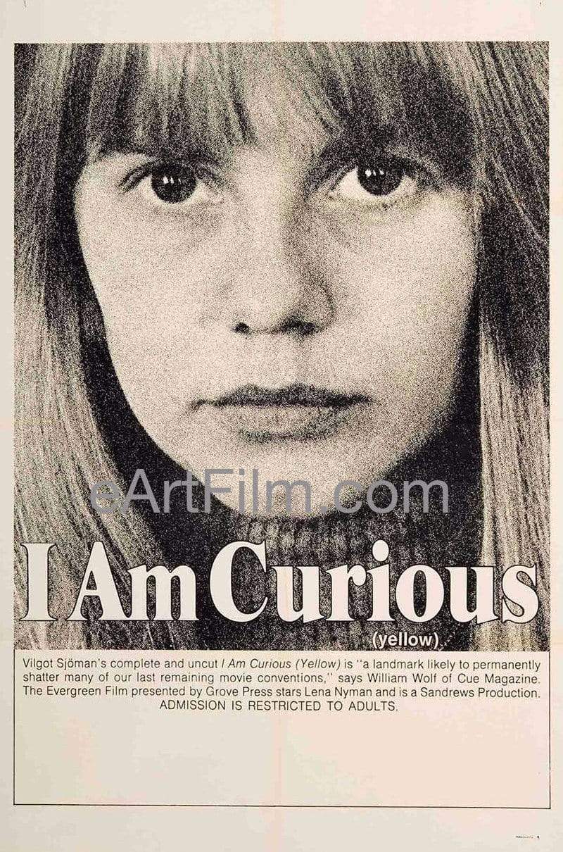 eArtFilm.com U.S One Sheet (27"x41") I Am Curious Yellow 1967 27x41 Original U.S Release One Sheet