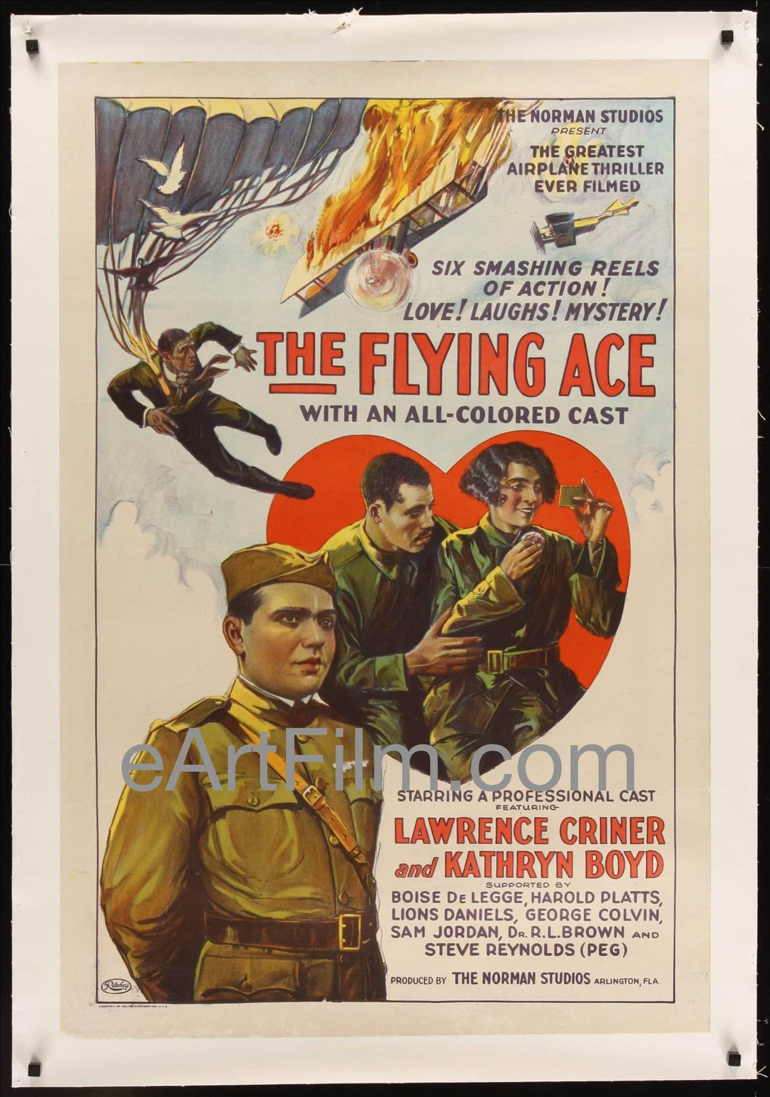 eArtFilm.com U.S One Sheet (27"x41") Linen Flying Ace 1926 27x41 Linen-backed original US One Sheet