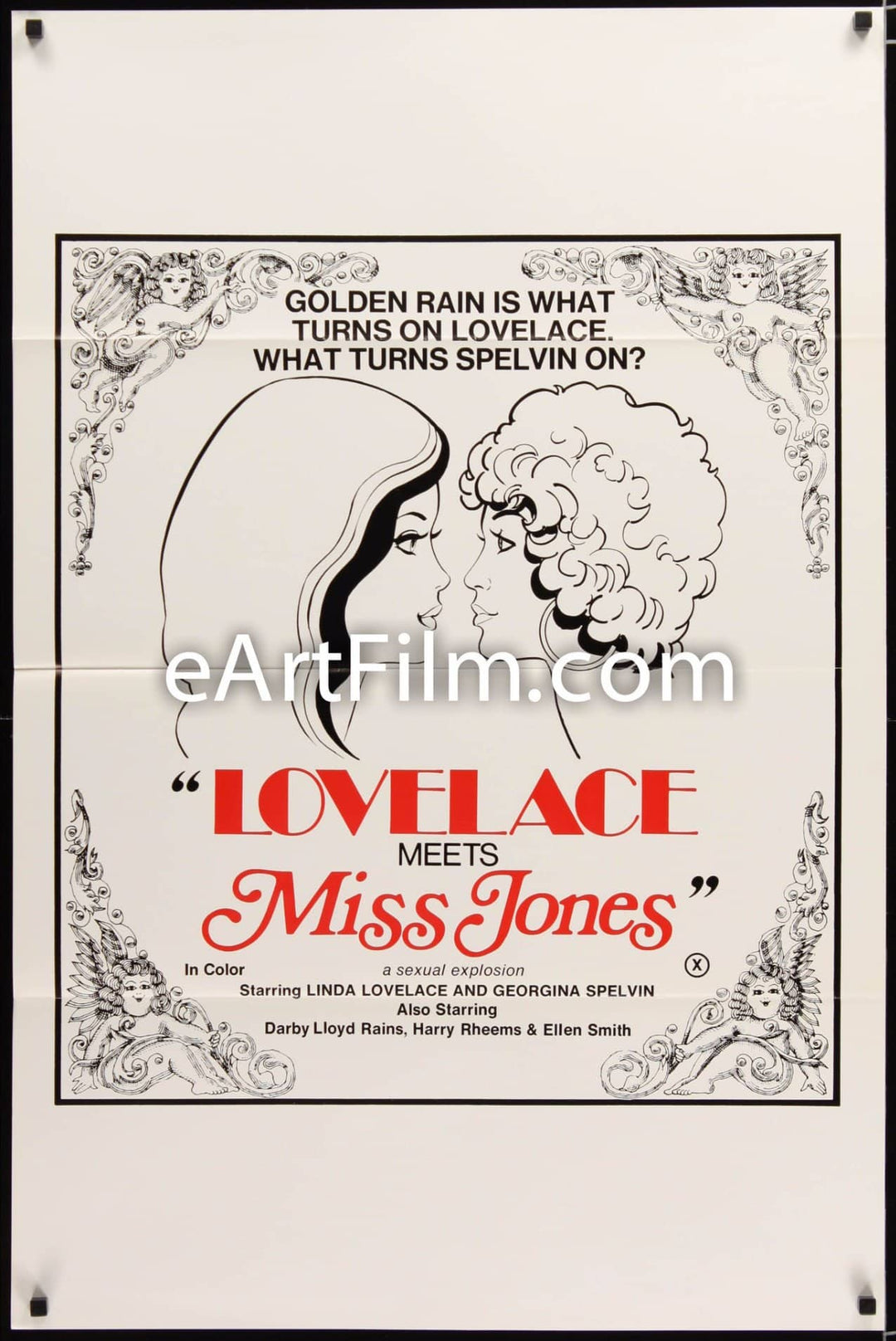 eArtFilm.com U.S One Sheet (27"x41") Lovelace Meets Miss Jones-1975-27x41-Linda Lovelace-Georgina Splevin-Harry Reems