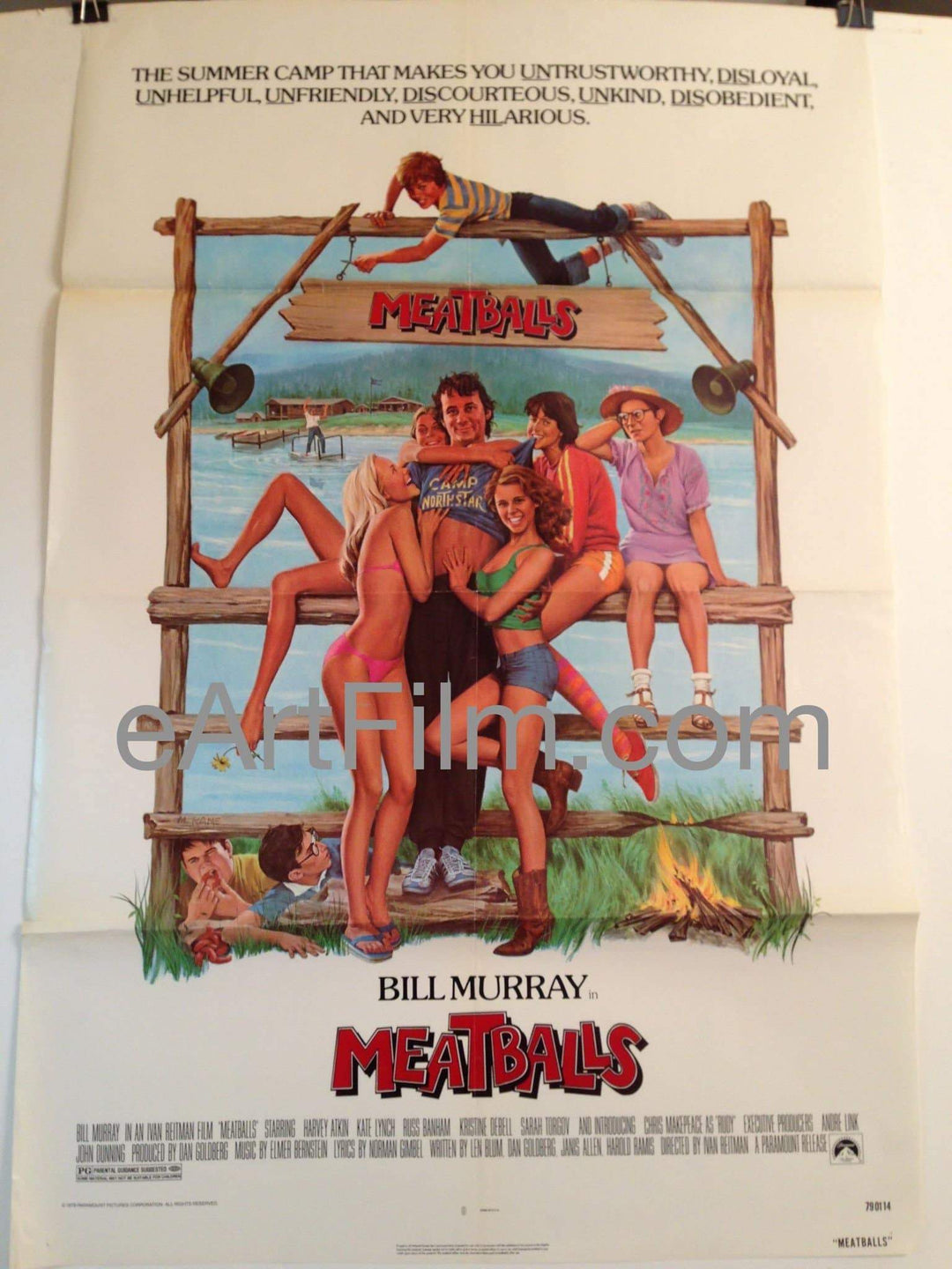 eArtFilm.com U.S One Sheet (27"x41") Meatballs 1979 27x41 Bill Murray Original U.S One Sheet