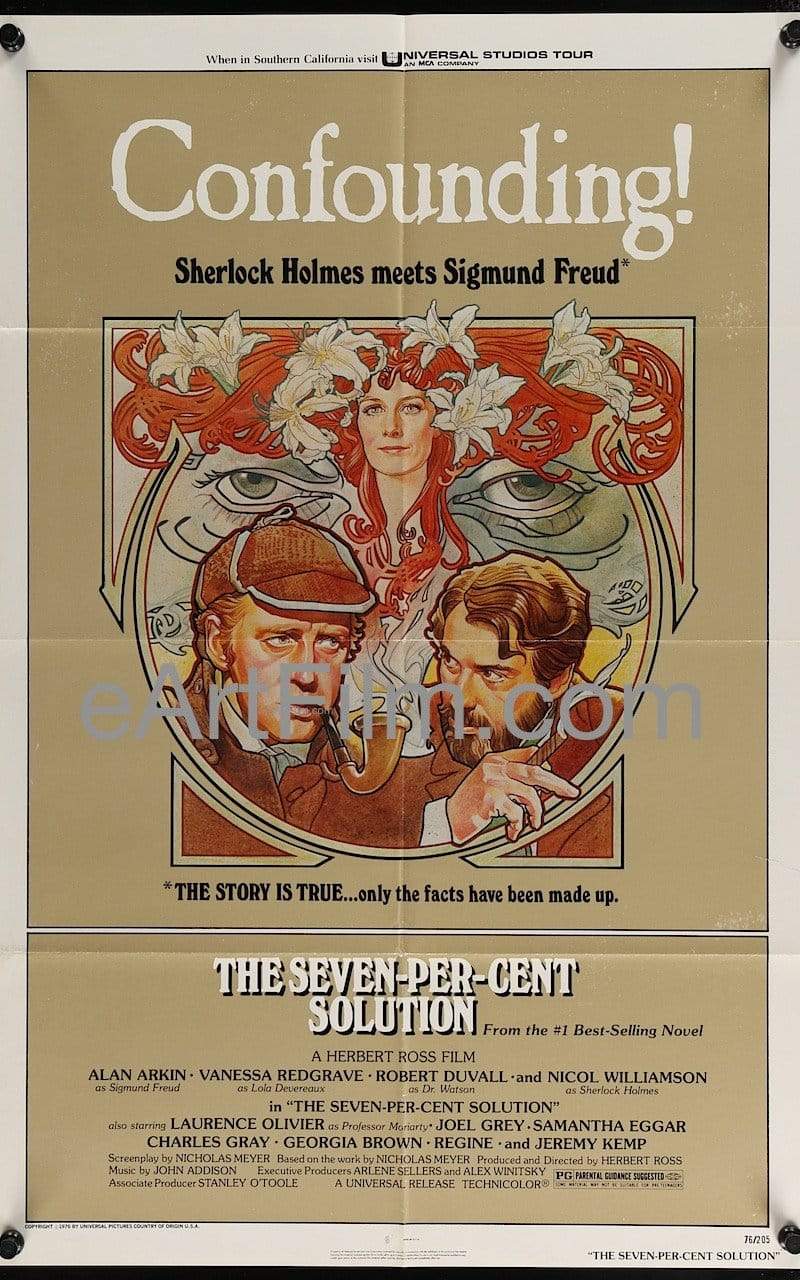 eArtFilm.com U.S One Sheet (27"x41") Seven Percent Solution, The 1976 27x41 One Sheet United States