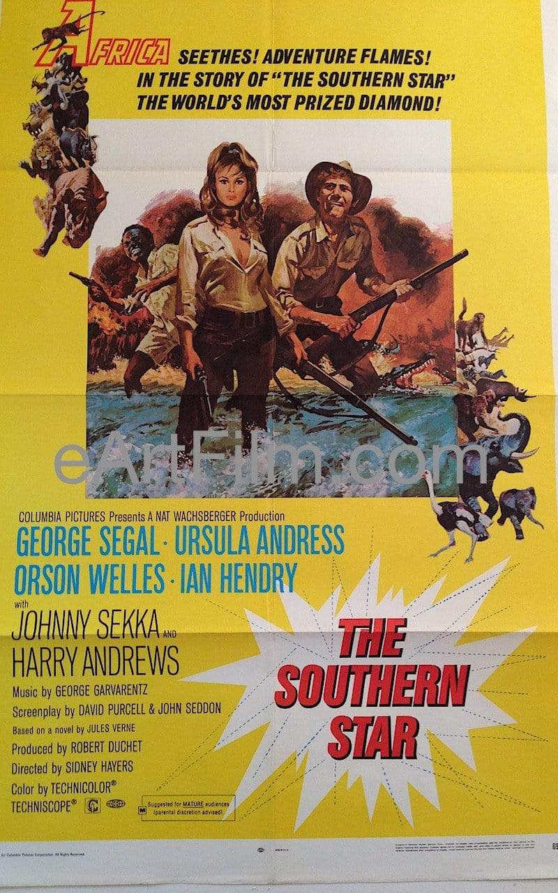 eArtFilm.com U.S One Sheet (27"x41") Southern Star 1969 27x41 Original U.S One Sheet