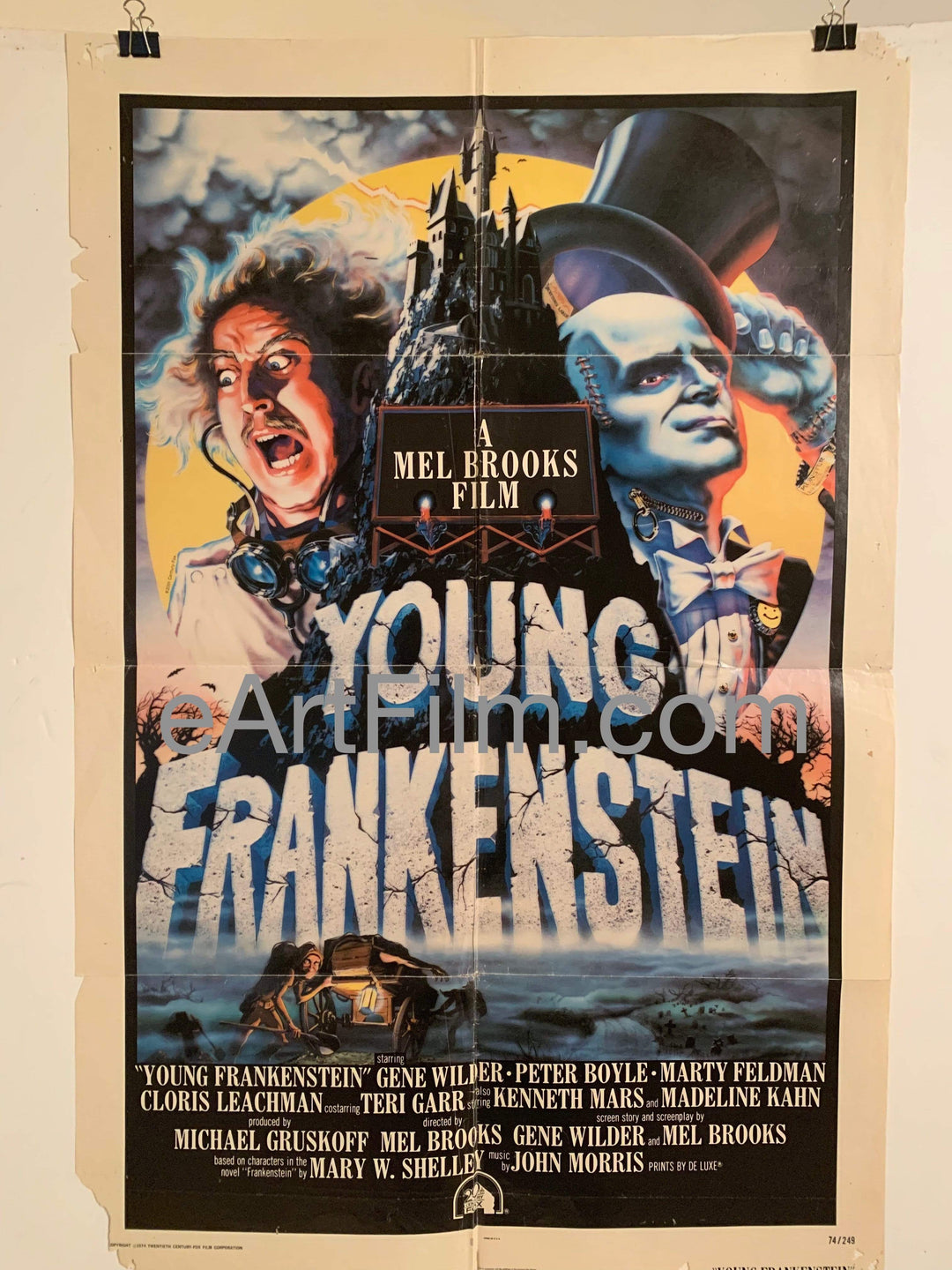 eArtFilm.com U.S One Sheet (27"x41") Young Frankenstein vintage movie poster Mel Brooks 1974 horror parody classic 27x41