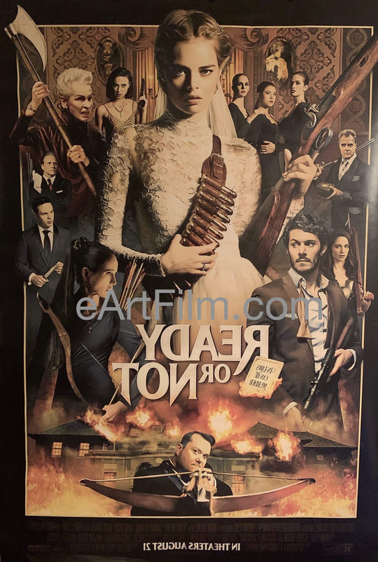 eArtFilm.com U.S Theatrical Release Bus Stop/Shelter Poster approx. 48"x70" Ready Or Not 2019 48x72 DS Horror mystery thriller comedy Andie MacDowell