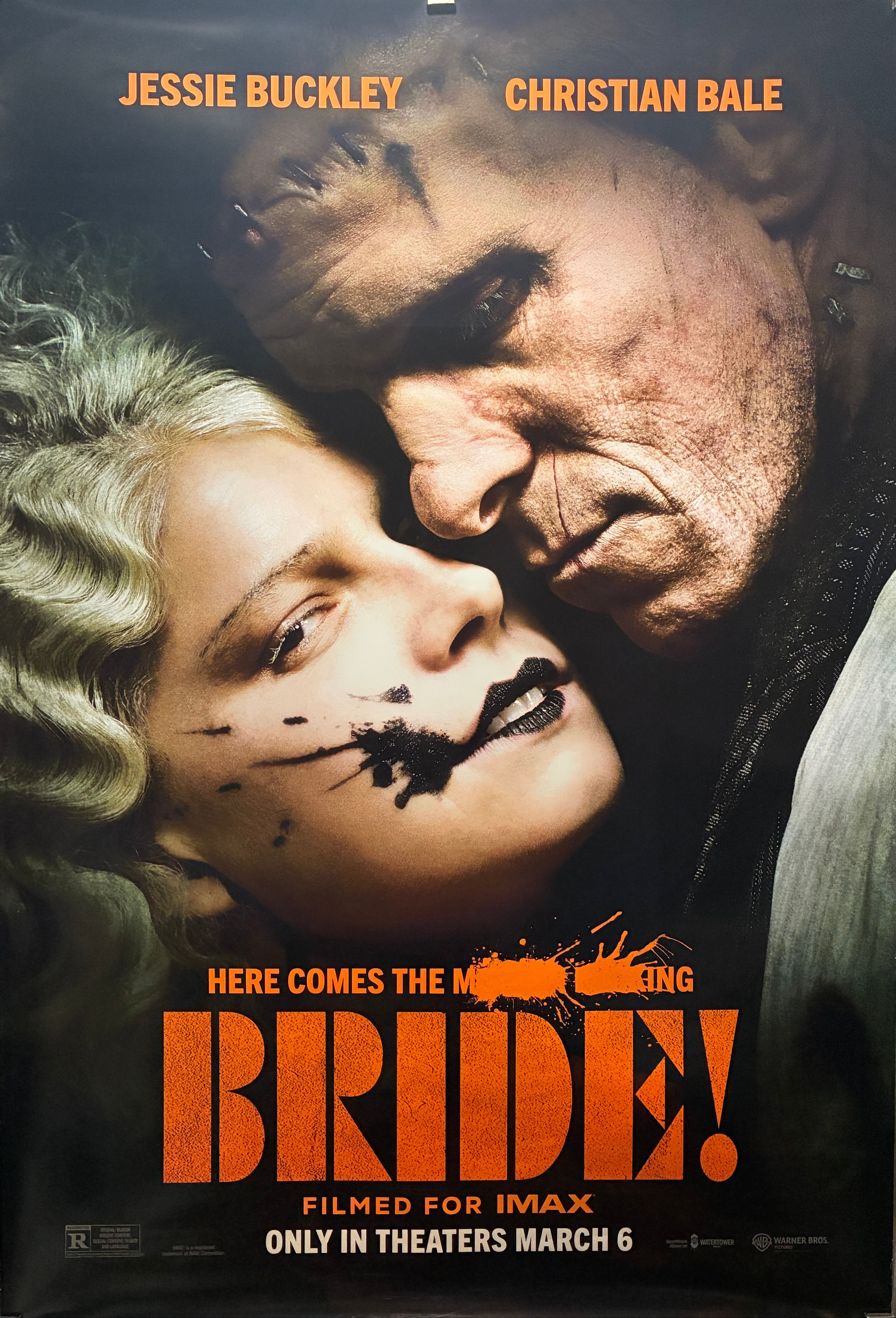 Bride, The (2026) Jessie Buckley, Christian Bale Maggie Gyllenhaal 27"x40" Unfolded