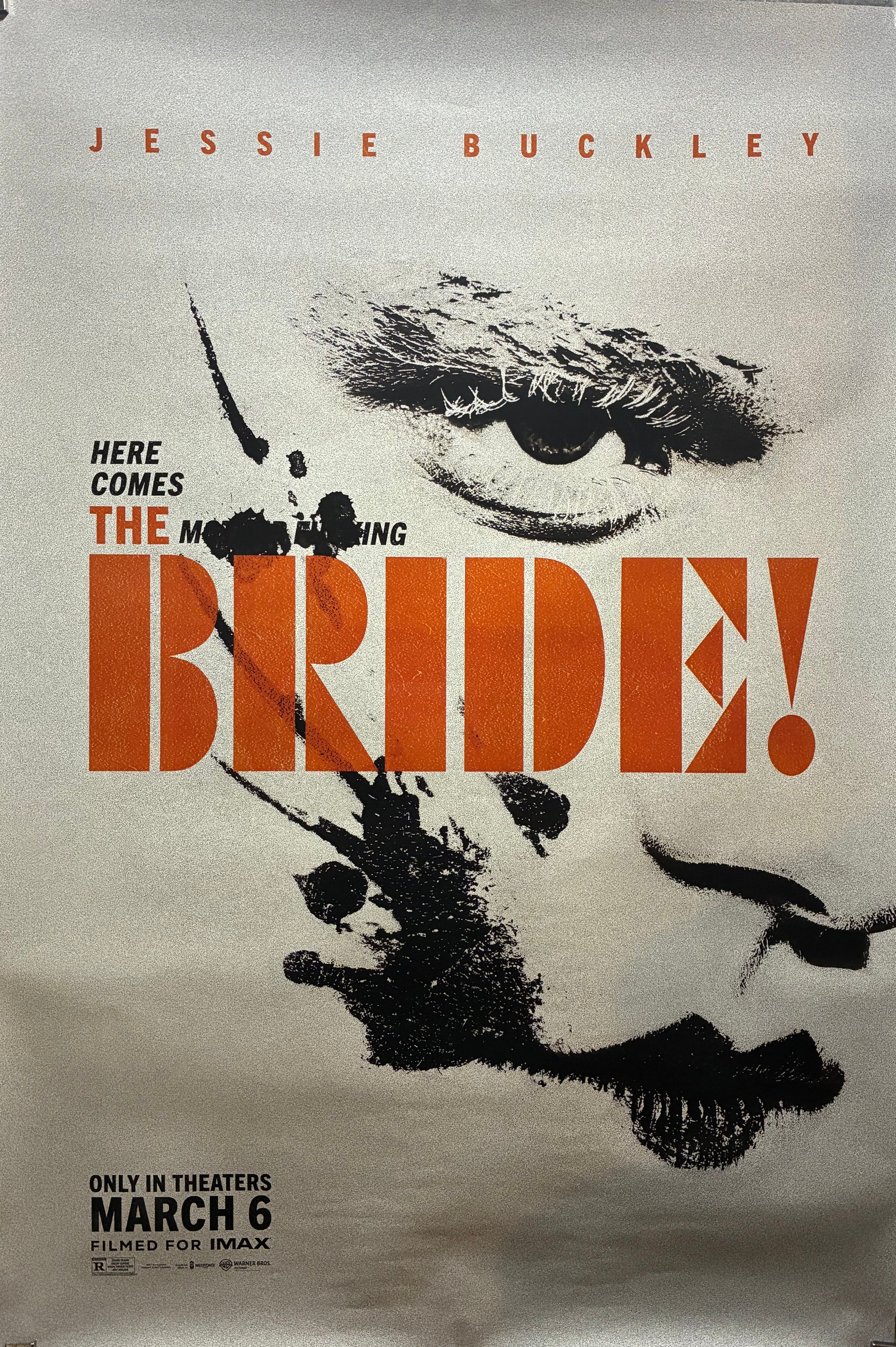 Bride, The (2026) Jessie Buckley, Christian Bale Maggie Gyllenhaal 27"x40" Unfolded  Style B