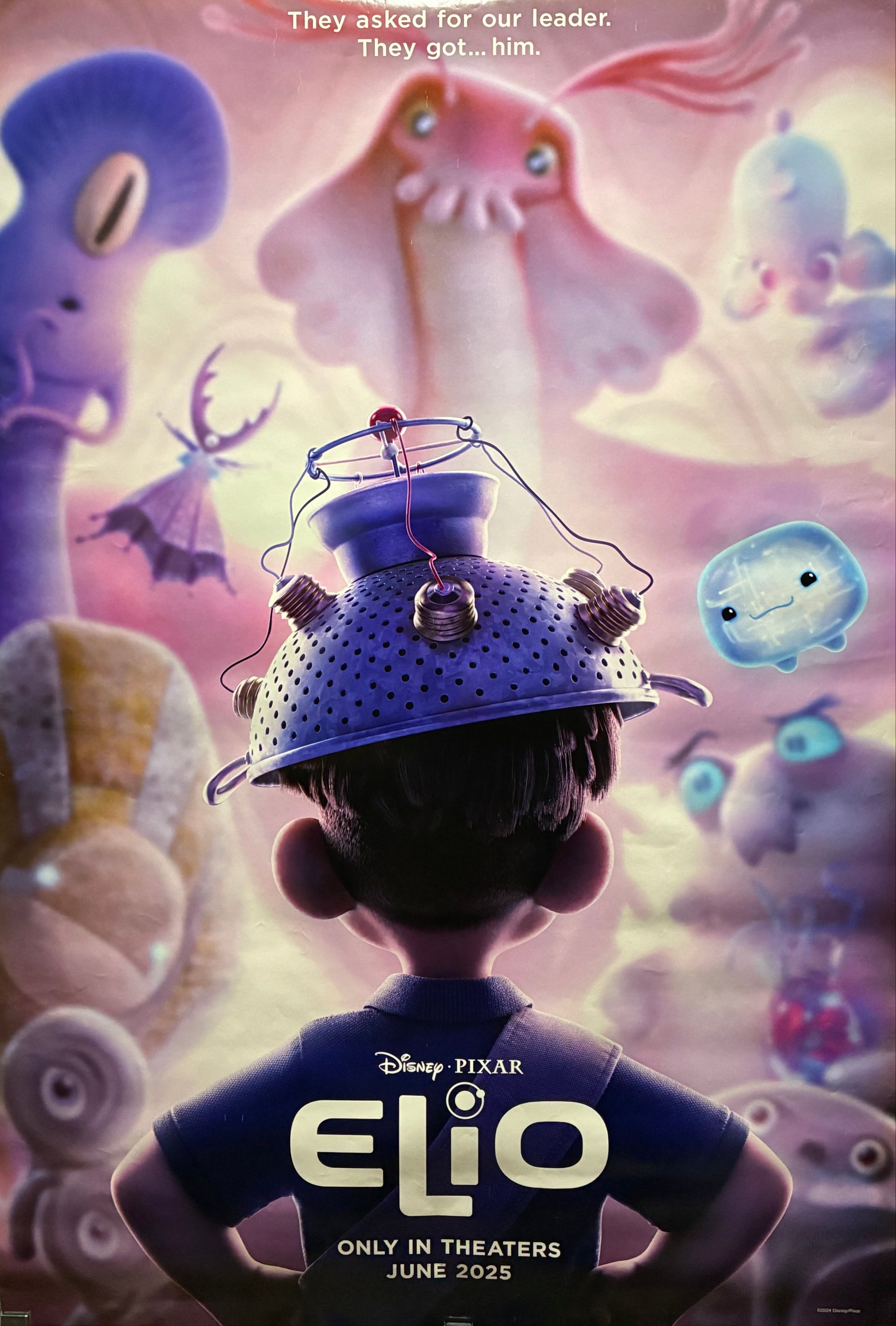 Elio (2025) Zoe Saldana, Remy Edgerly and Yonas Kibreab 27x40 unfolded animated fantasy