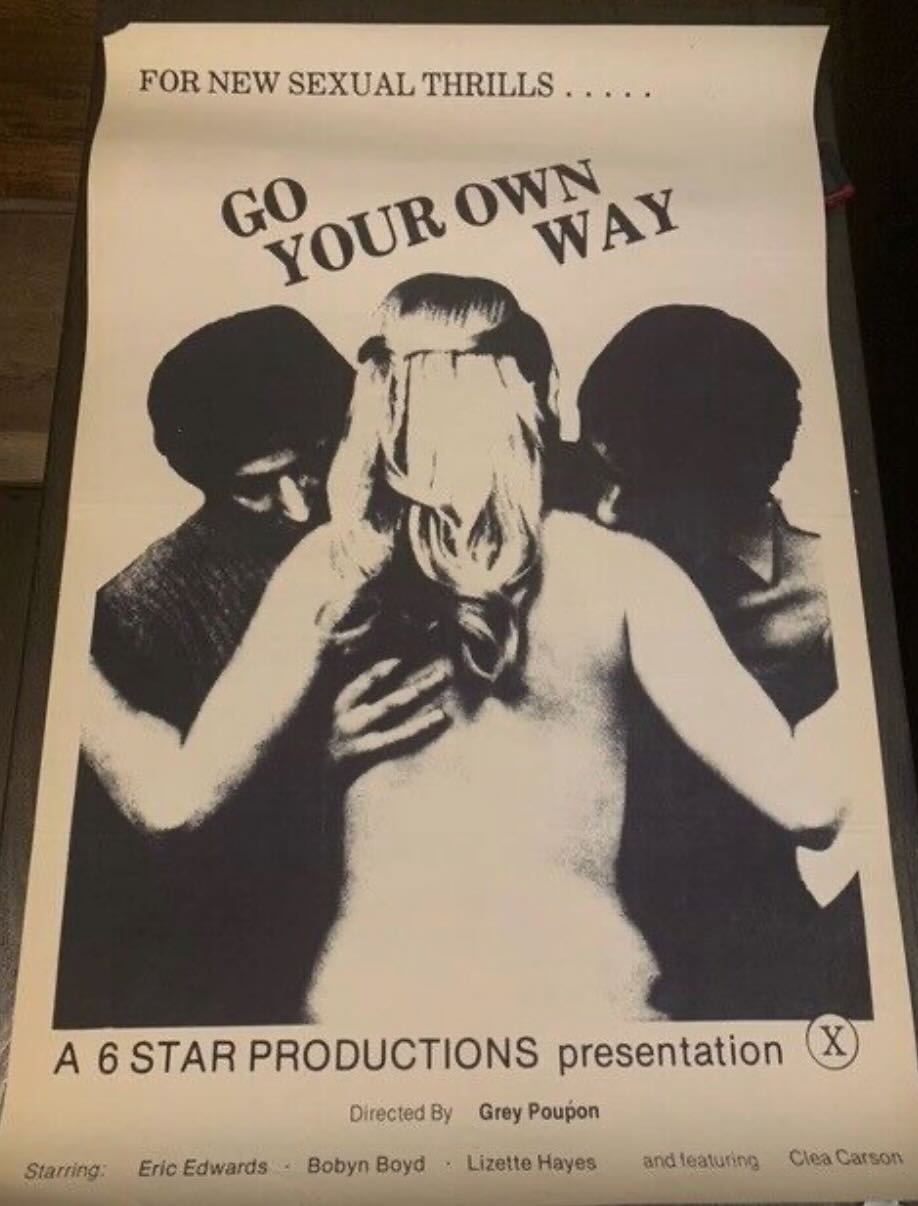 Go Your Own Way (1979) Robin Byrd (as Bobyn Boyd) Grey Poupon grindhouse sexploitation
