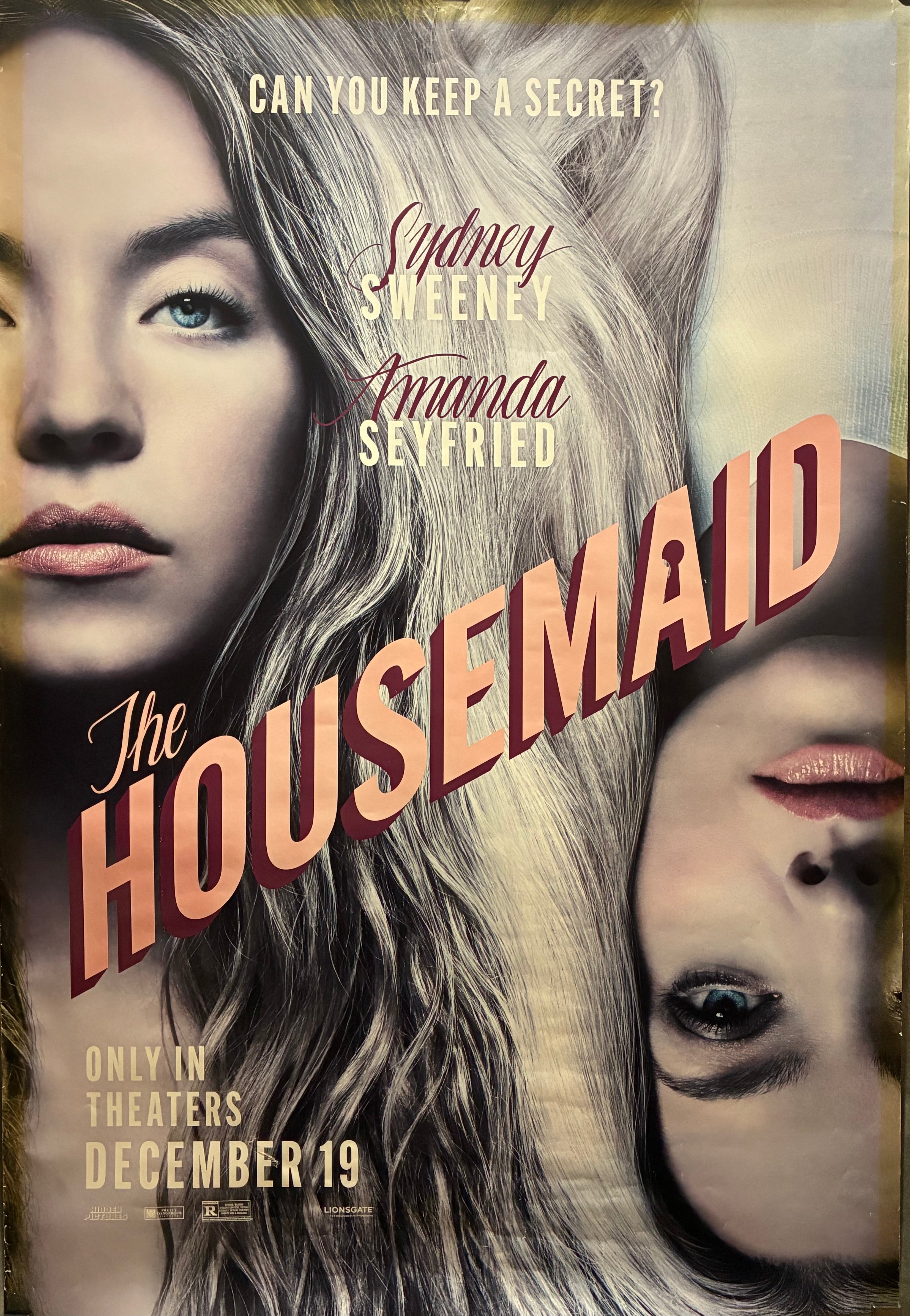 Housemaid (2025)   Sydney Sweeney Amanda Seyfried 27"x40" Unfolded