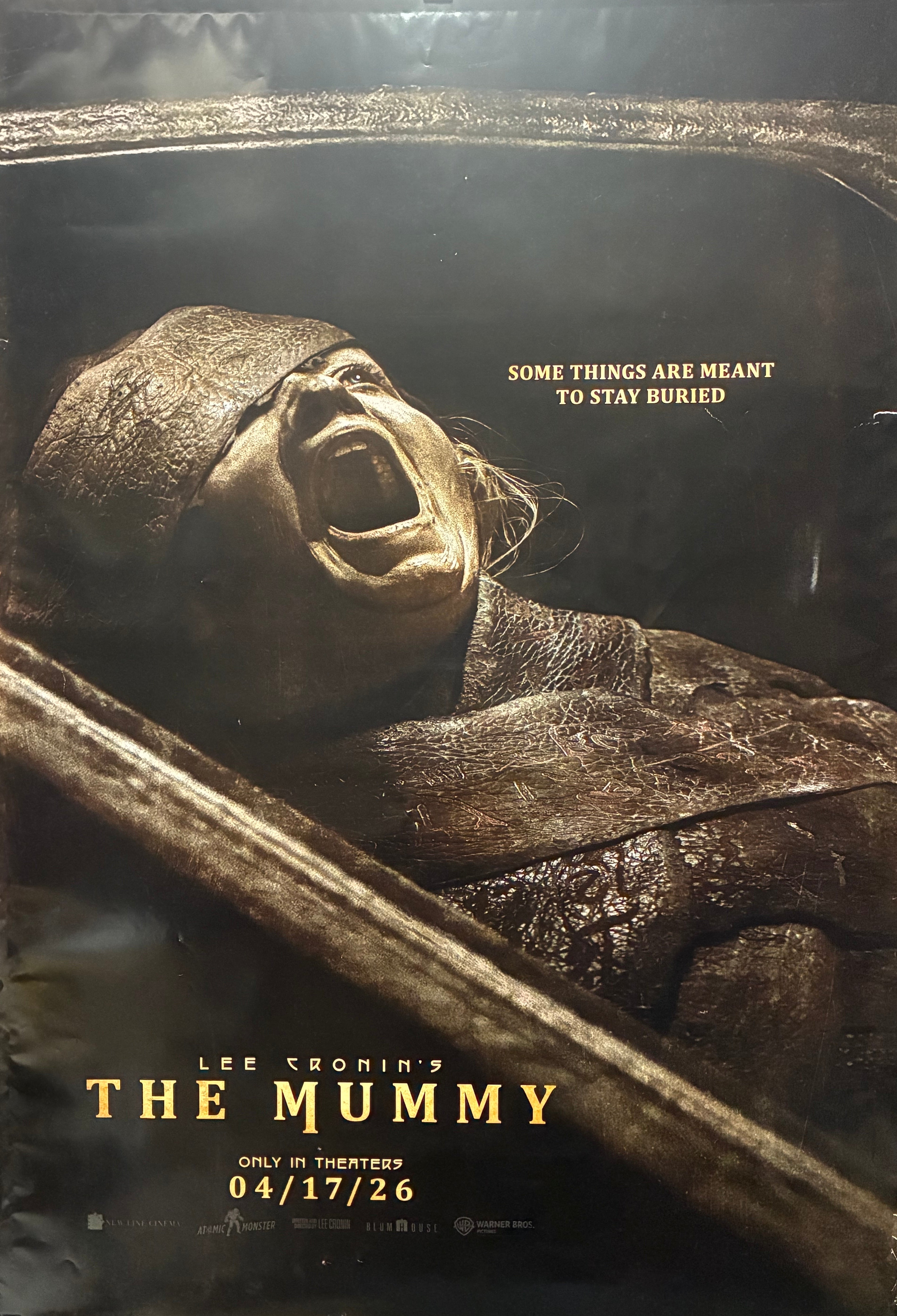 Lee Cronin's The Mummy  (2026) Jack Reynor Laia Costa May Calamawy 27"x40" unfolded