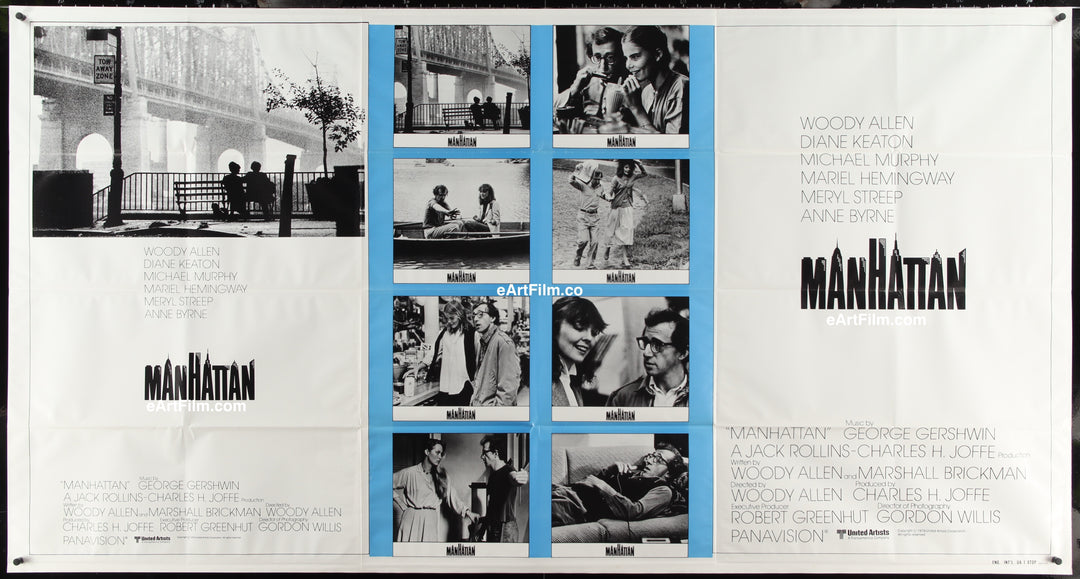 Manhattan Woody Allen Diane Keaton Meryl Streep Mariel Hemingway 1979 41"x76.5"