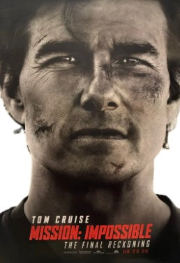 Mission Impossible-The Final Reckoning  (2025) Tom Cruise Hayley Atwell VIng Rhames 27x40 face advance unfolded