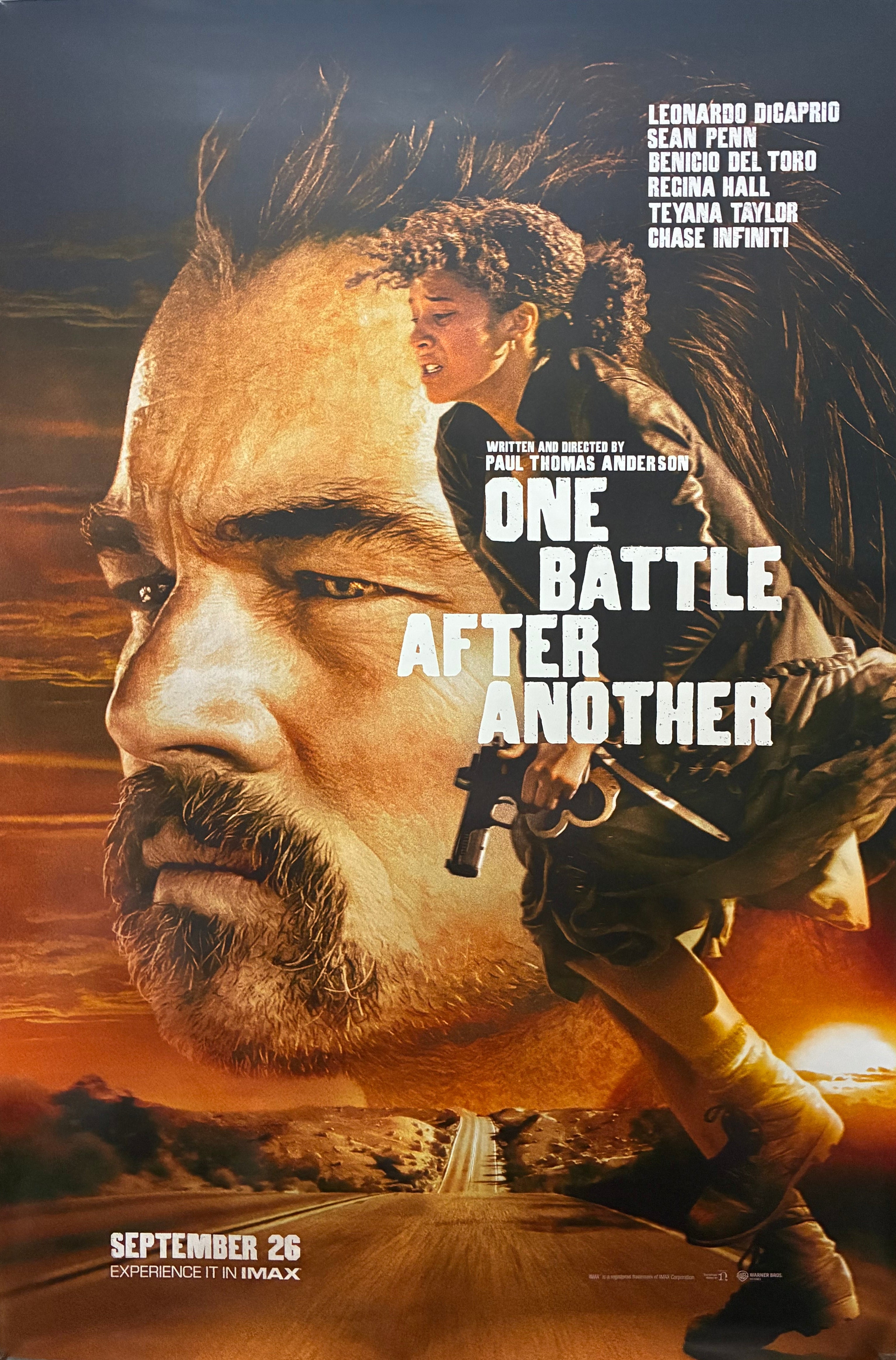 One Battle After Another (2025) Leonardo DiCaprio Sean Penn Paul Thomas Anderson 27"x40" Unfolded Style A