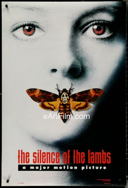 Silence Of The Lambs Jodie Foster Anthony Hopkins 1991 Style A Teaser 27x40