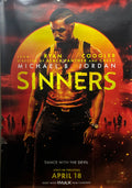 Sinners (2025) Michael B Jordan Miles Caton Subway Advanced 48"x70" Unfolded Vampire Horror