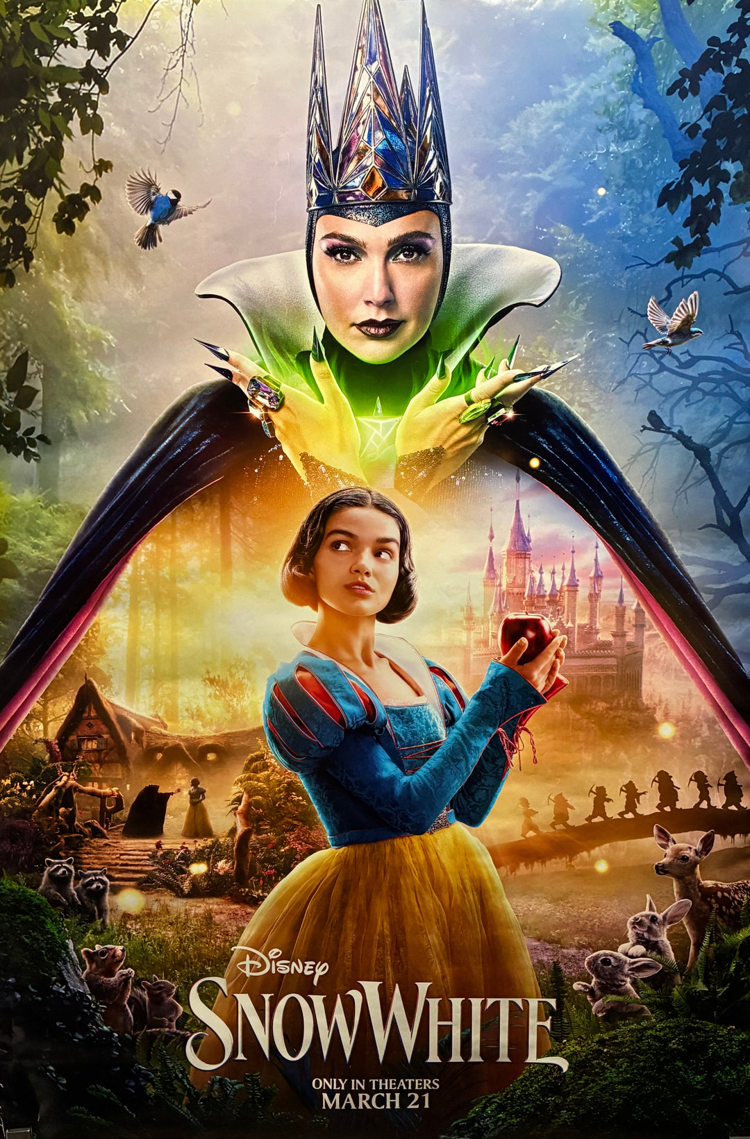 Snow White (2025) Rachel Zegler Emilia Faucher Gal Gadot Unfolded Rolled Advance 27x40