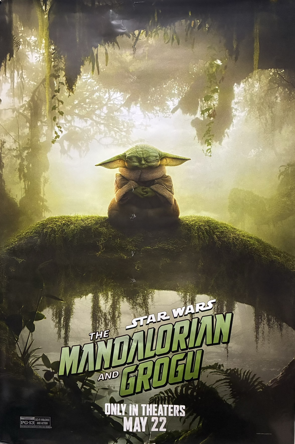 Star Wars: The Mandalorian And Grogu (2026) Pedro Pascal Brendan Wayne 27"x40" Unfolded Grogu style eArtFilm movie posters