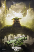 Star Wars: The Mandalorian And Grogu (2026) Pedro Pascal Brendan Wayne 27"x40" Unfolded Grogu style eArtFilm movie posters